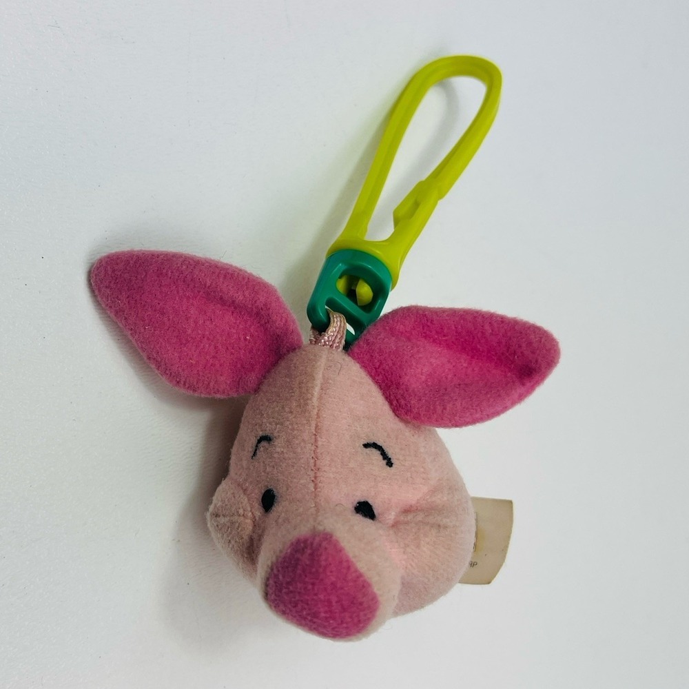 McDonalds  Disney Winnie The Pooh Piglet Backpack Plush Clip 1999